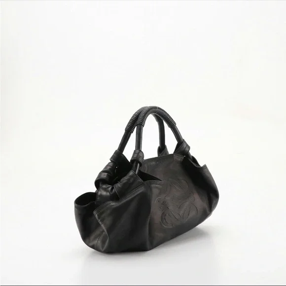 Loewe Aire Anagram Hobo Bag in Black Nappa Leather - Picture 2 of 6